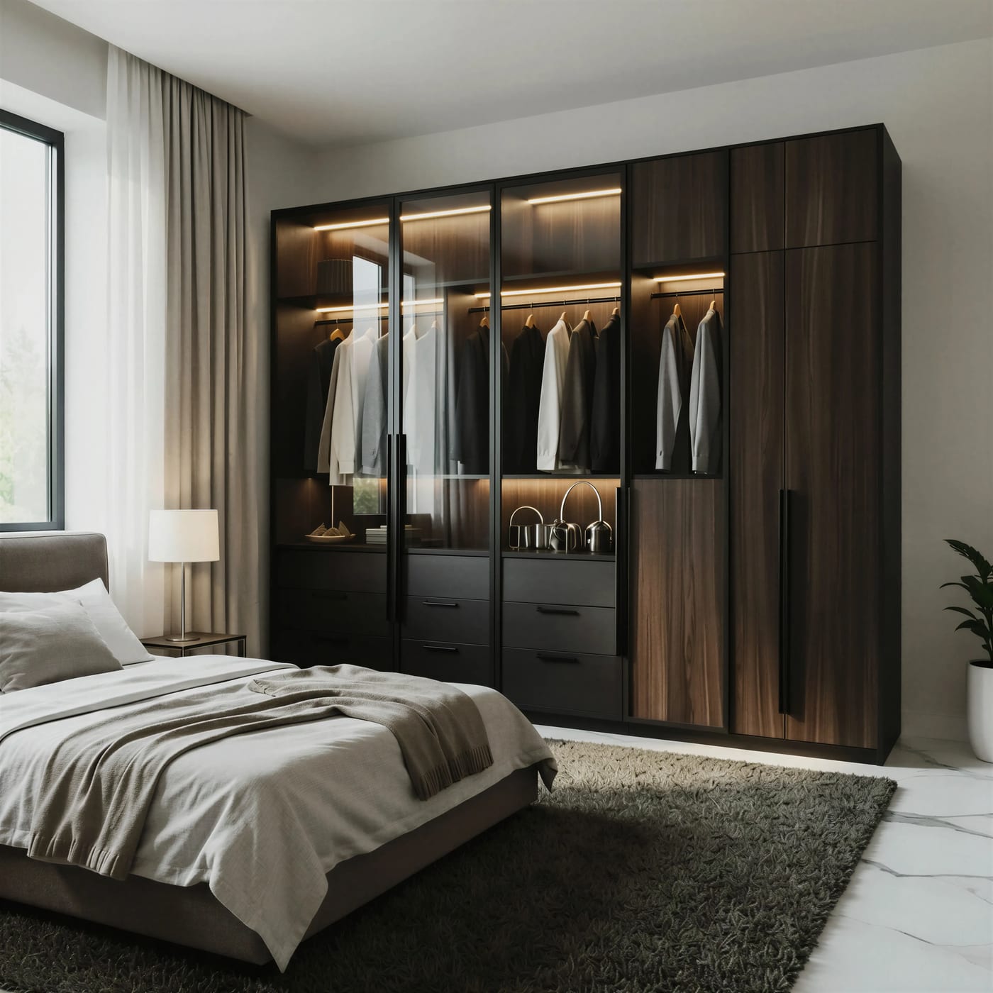 Walk-in wardrobe