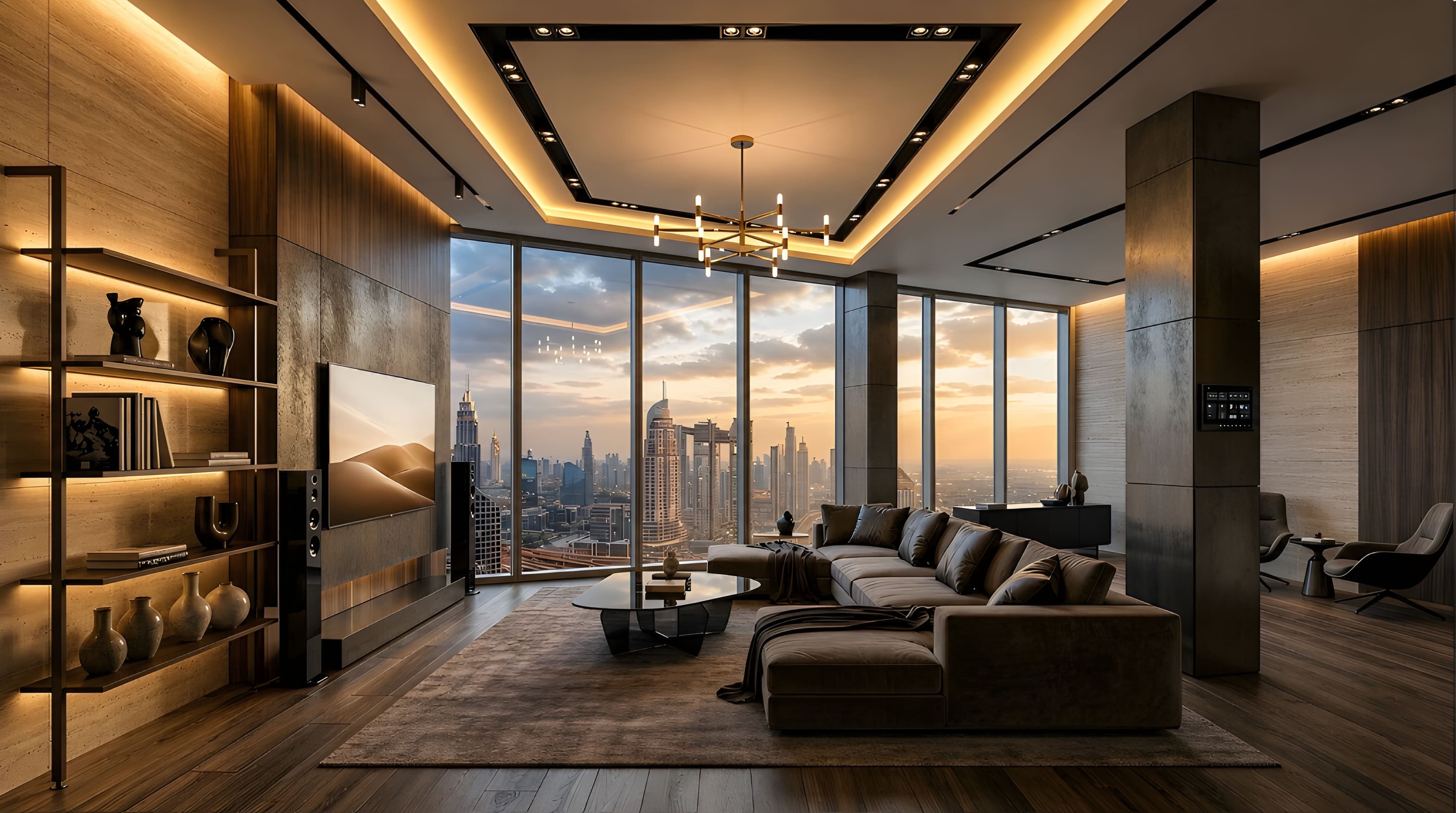 Smart living interior — connected home automation